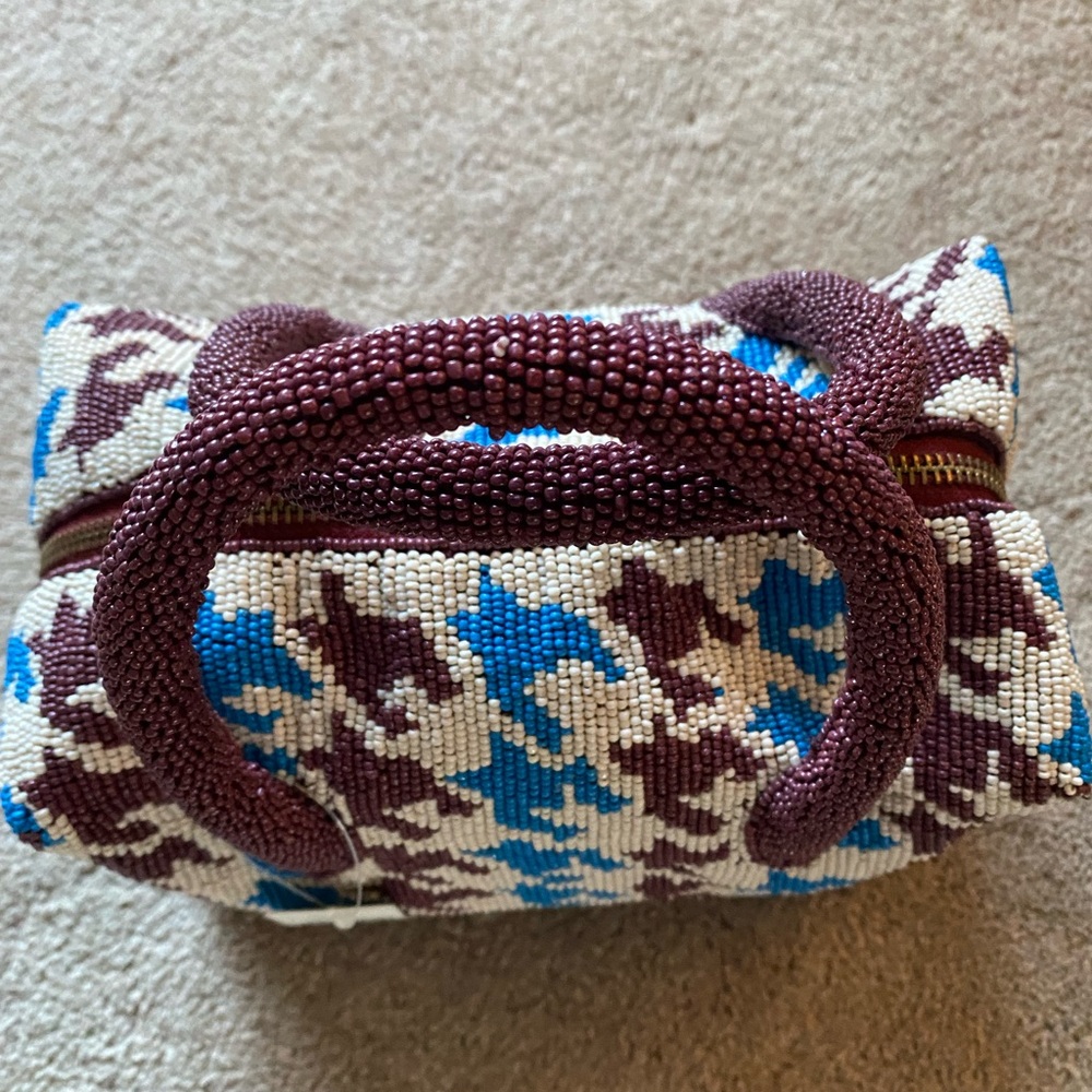 NEW! Anthropology beaded satchel/purse - Picture 4 of 10